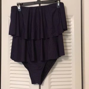NWT Jcrew ruffle one piece swimsuit